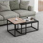 Aucune Mesa de centro LEKA Rectangular Antracita